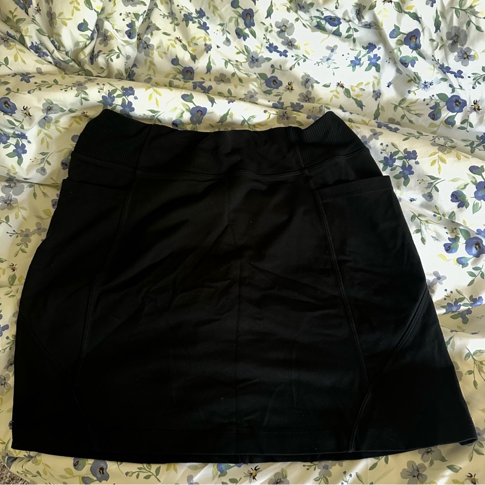 Athleta Black Athletic Skirt With Under Shorts
